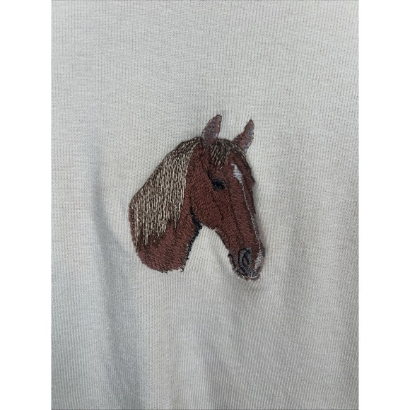 Vintage 2 Piece Shirt Combo Embroidery Horses Size Large - Picture 2 of 14